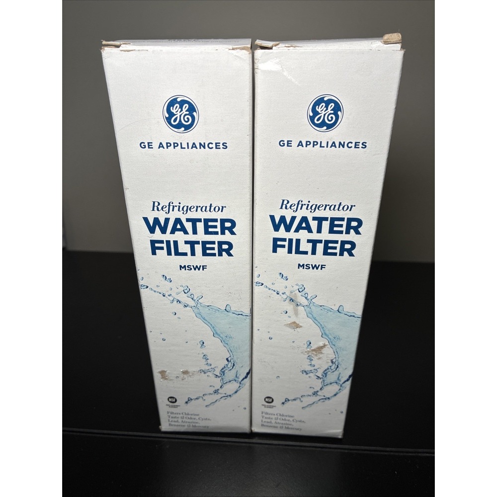 GE MSWF refrigerator water filter replacement SmartWater filter 2PACK (NEW)